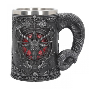 中世纪酒杯 巴普霍姆Baphomet酒杯牛角啤酒杯 万圣节骷髅头水杯