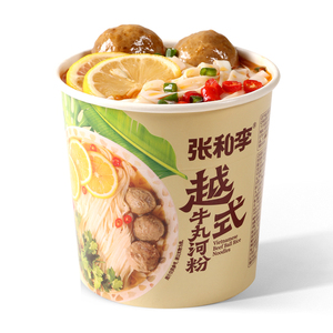 张和李越式牛丸河粉冲泡版101g*4桶