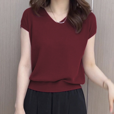 冰丝短袖t恤女装夏季2024新款