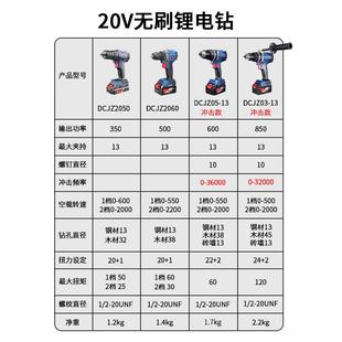 东成20VDCJZ2060无刷小钢炮锂电钻家用多功能电动螺丝刀起子机