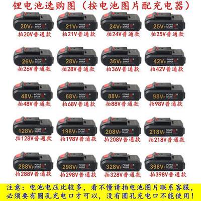 12.6V21V25V36V48V42VF68V98V128VF手电钻电动扳手锂电池充电器