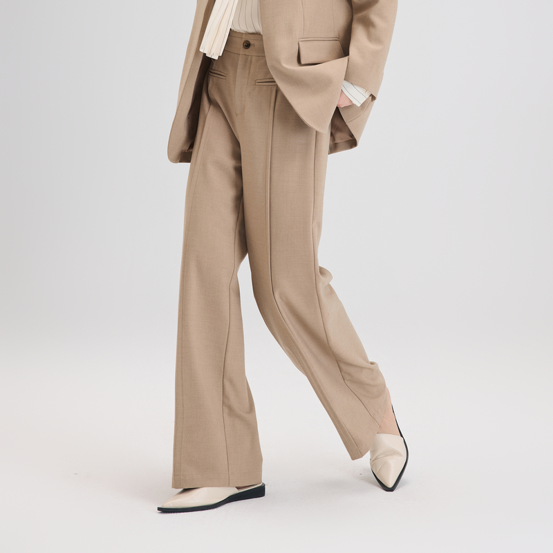 【超能小太阳严选】CleanFit风直筒西装裤女春季垂挺显瘦高腰长裤