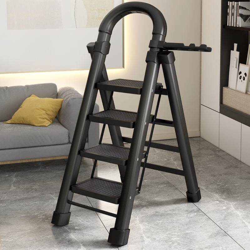衣柜户外收缩室外梯子固定家用简易折叠三角踏步轻便型室内梯家庭