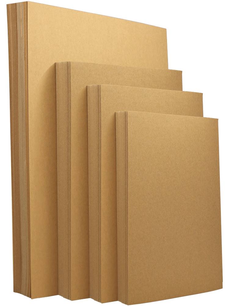 牛皮纸卡纸a4a3 4k 8k 4开圆形厚手工diy硬卡纸棕色画画绘画美术