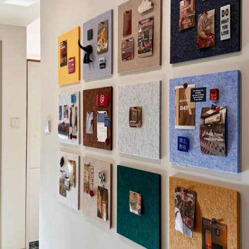 白墙改造免打孔毛毡照片墙贴