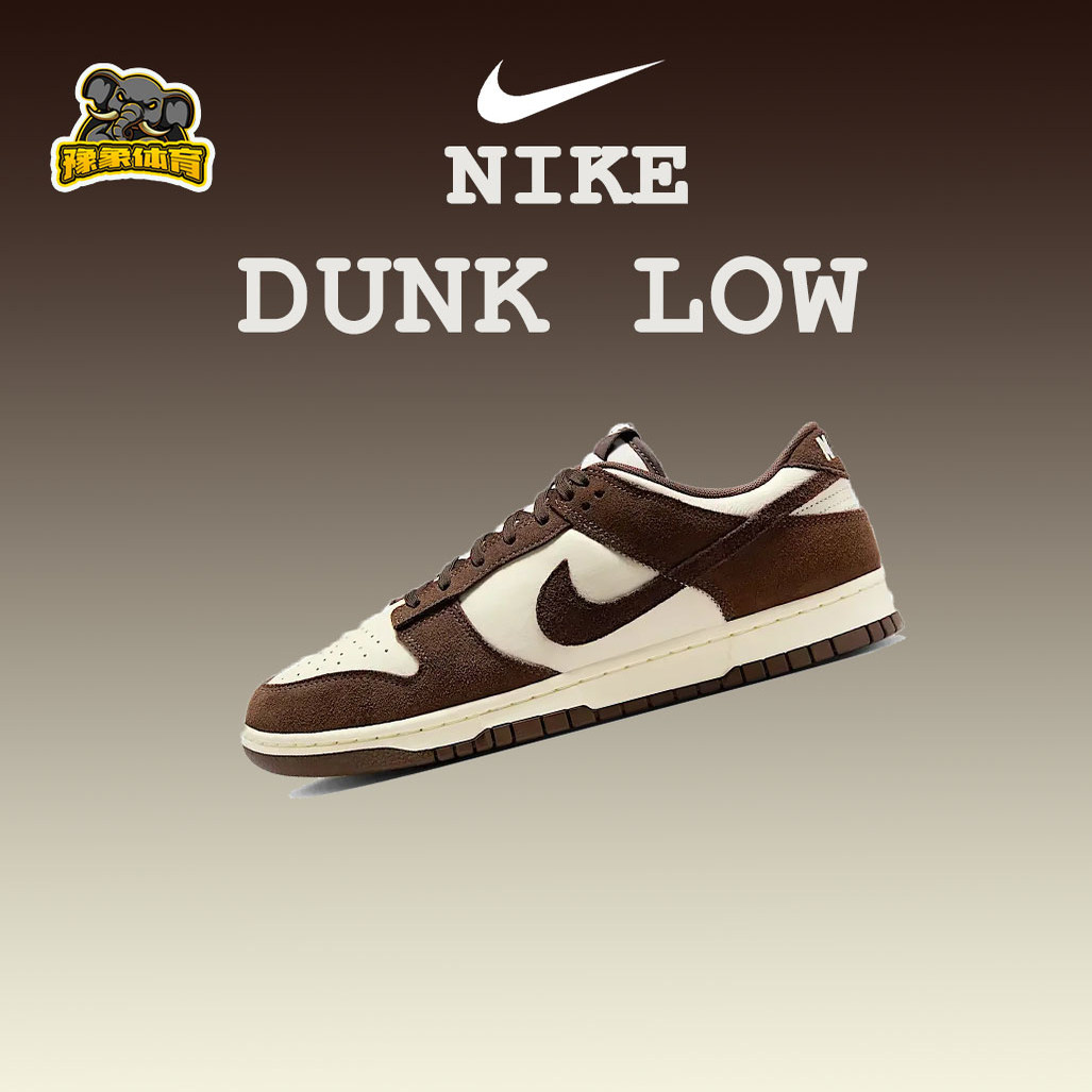 Nike Dunk Low 舒适薄底 防滑耐磨 低帮 板鞋 白棕色FQ8249-104