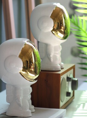 家居软装饰品家里太空人宇航员摆件小新房办公室书柜书架客厅酒柜