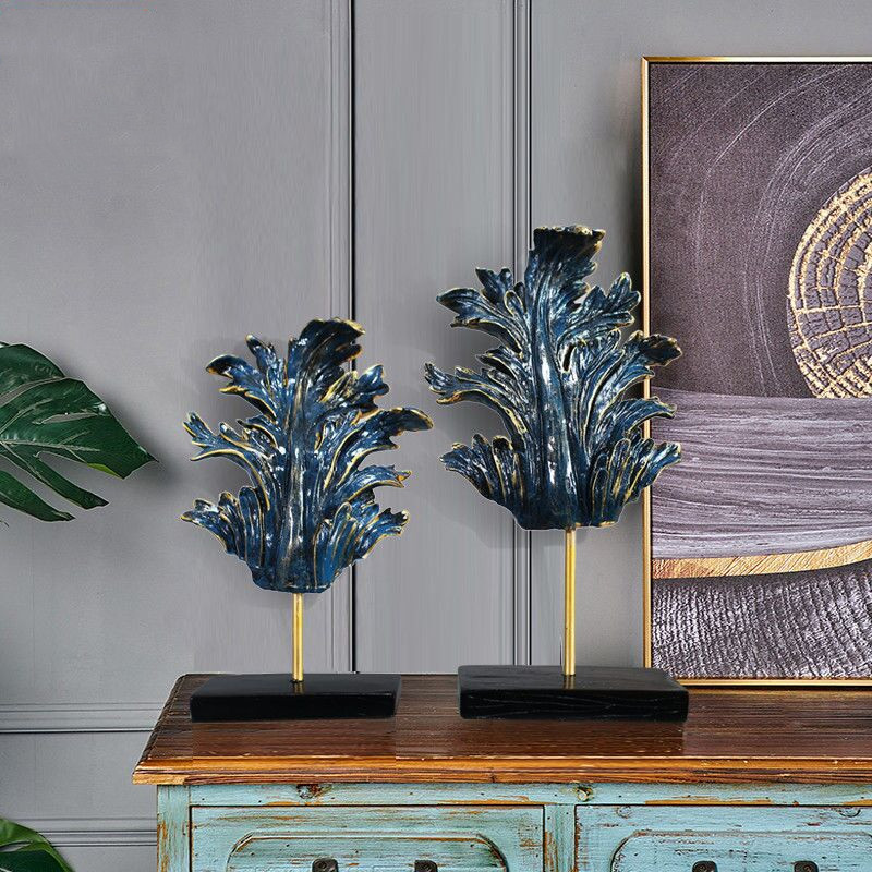 (清仓少量特价)欧式电视柜酒柜房间叶子客厅桌面装饰品小摆件