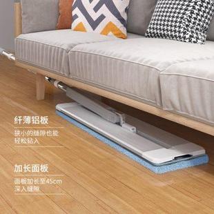 平板拖把家用一拖净免手洗2023新款 45厘米铝板加长款 旋转干湿两用