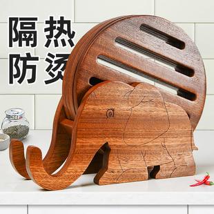 隔热垫实木加厚耐高温家用砂锅垫厨房创意防烫大号餐桌碗碟盘垫子