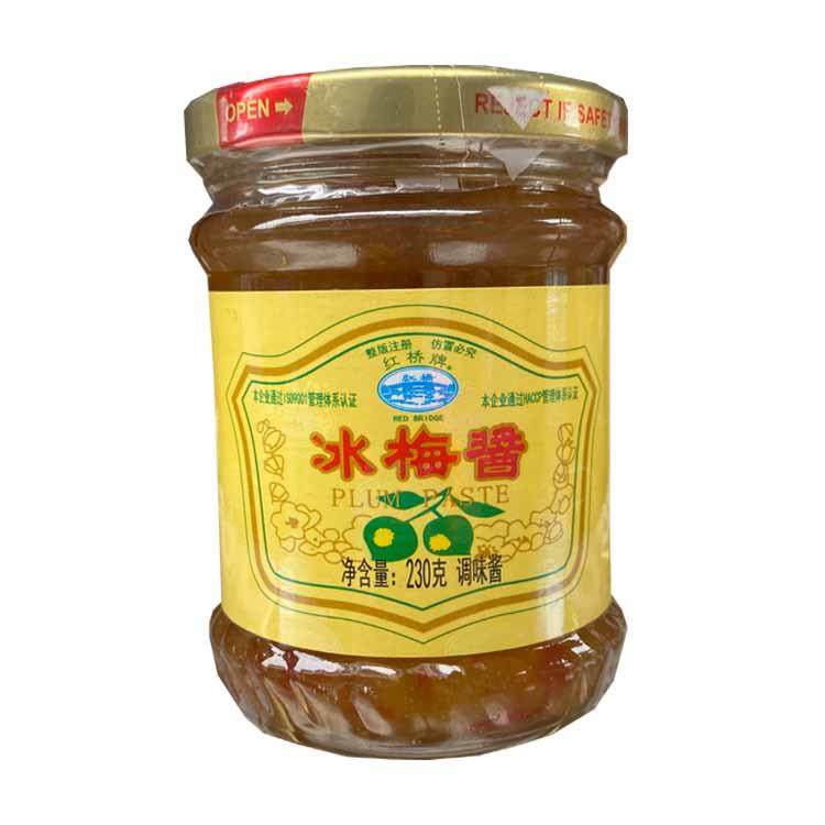 。。正品包邮红桥牌味道仔冰梅酱230gx1瓶 梅子酱烤鸭叉烧蘸料