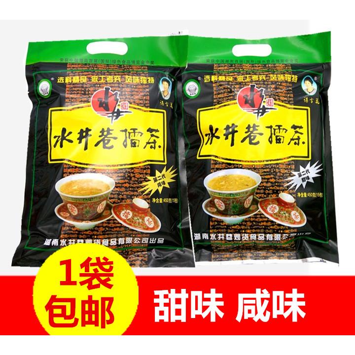 1袋包邮湖南特产安化擂茶第二代甜味/咸味早餐零食食品450g