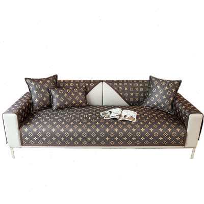 轻奢风沙发垫夏季冰丝凉席坐垫冰垫防滑沙发套罩夏款现代高端盖布