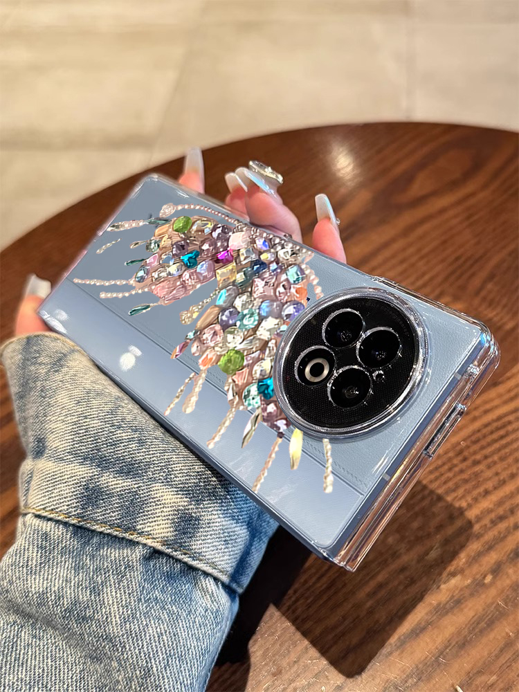xfold2手机壳水钻小蝴蝶小众创意