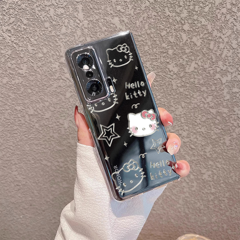 荣耀magicv3手机壳线条感KT猫咪