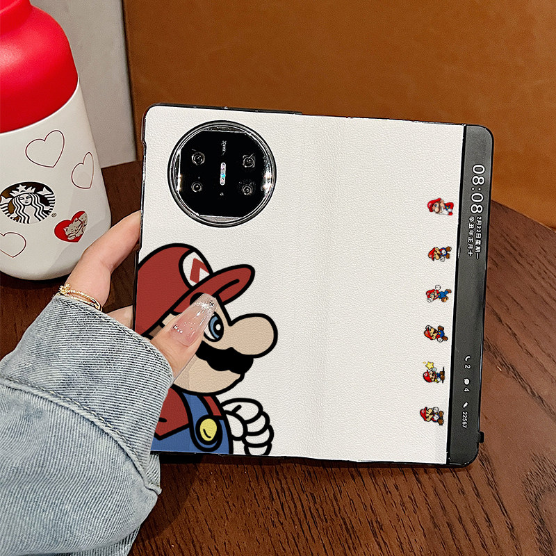 华为x5手机壳卡通奔跑马里奥