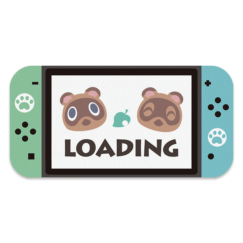 MATZOO 스위치 동물 마우스 패드 데스크 패드 귀여운 손목 게임 가죽 패드 노트북 키보드 패드