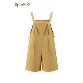 DTLANDO 设计师品牌 纯棉减龄宽松显瘦休闲背带连体裤 夏装 薄款