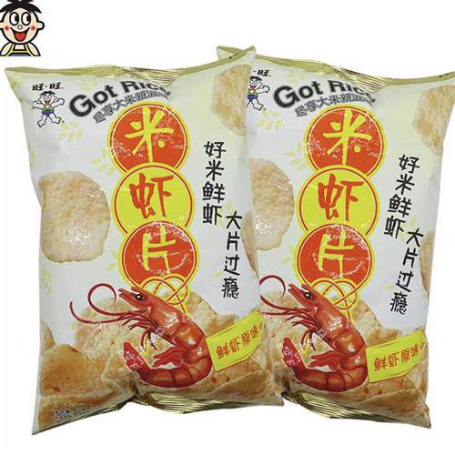 旺旺原味小龙虾味酥脆口感休闲膨化米虾片