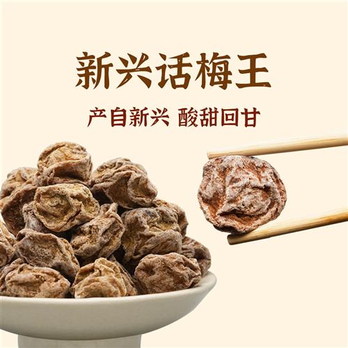 九制话梅王正宗新兴甘草话梅干特大酸甜泡水孕妇零食凉果特产罐装