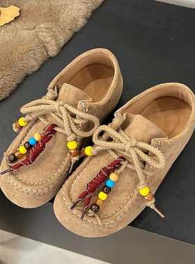 复秋古勃15072肯鞋女2025年季新款时尚百带搭舒适串蹬珠系一脚休