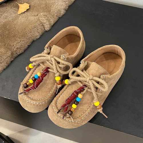 复秋古勃15072肯鞋女2025年季新款时尚百带搭舒适串蹬珠系一脚休