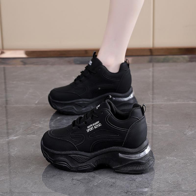 INHHX-AT90韩版新S款老鞋女2爹025年秋季学生运动厚底内增女鞋子A