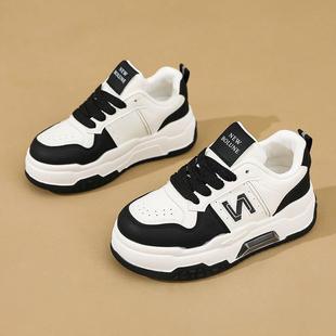 MBL6890新款2024秋季无品牌/透气拼0色底运动鞋女鞋厚韩版增高休