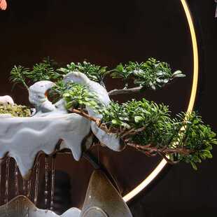 饰ZHT品乔迁 财来流水摆件喷循泉环水大圣归创招意家居客厅玄关装