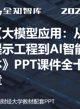 西南财经大学大模型应用从提示工程到AI智能体PPT课件10章