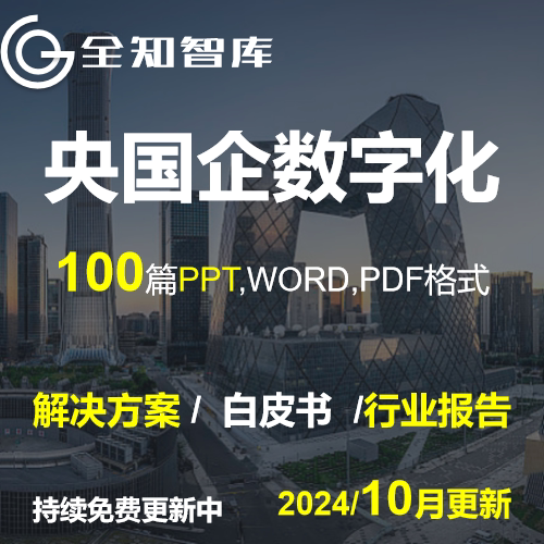 大型国有企业国企央企数字化转型方案行业报告白皮书案例信创
