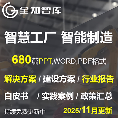 智慧工厂智能制造工业4.0解决方案调研报告白皮书案例政策汇总