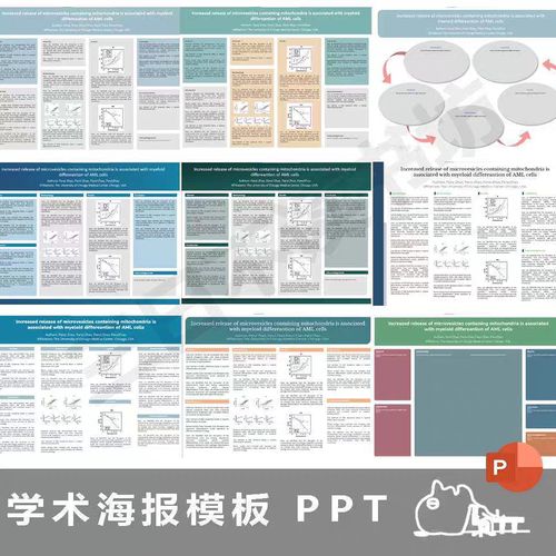 学术海报Poster壁报PPT模板300+A0/A1/A2/A3/A4/1:1/4:3等横竖版