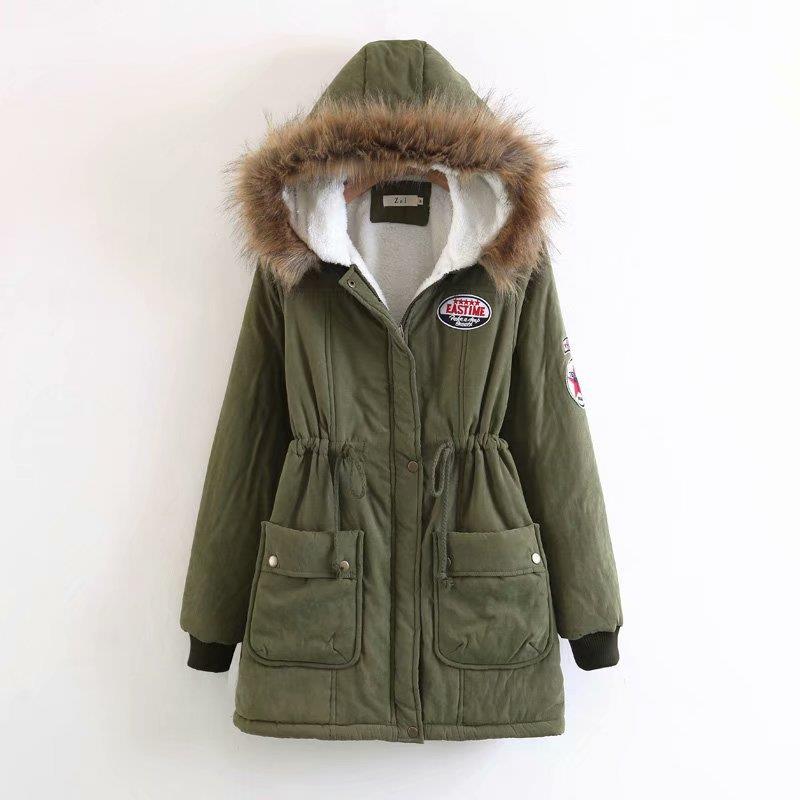 autumn parkas winter female overcoat jacket emboridery