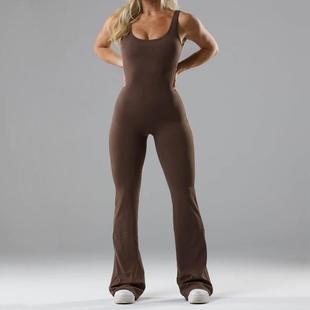 long sport romper sexy tight jumpsuits playsuits yoga women