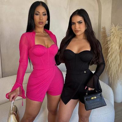 erotic crotchless lingerie women long high fishnet bra sexy