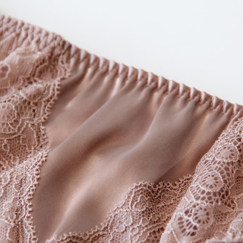 thin breathable Knitted womens silk silky underwear silk