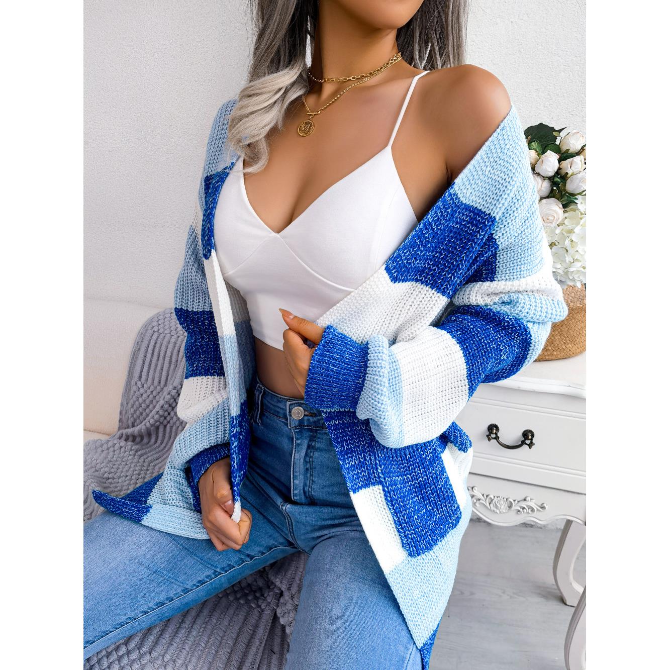 women for jacket sweater cardigan casual sleeve lantern