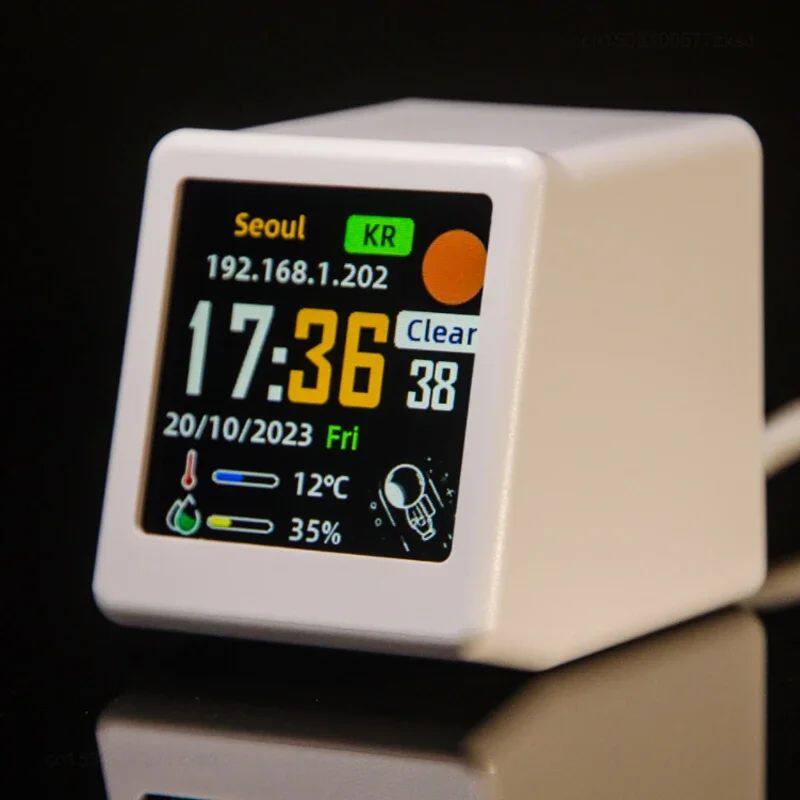 Small Portable Smart Wifi Weather Station Display Weather Te