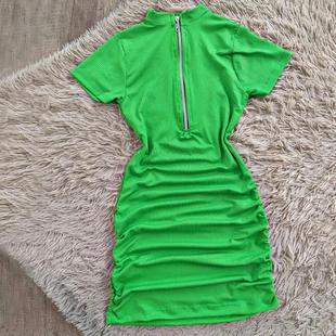 zipper high waist Fashion sleeve neck long bottoming round