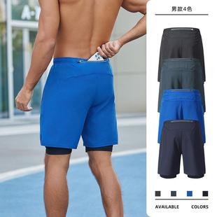 sports size shorts double basketball Mens layer large