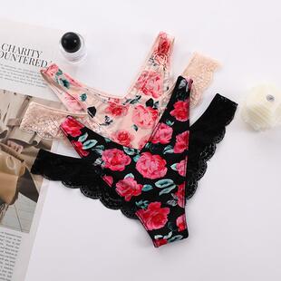 ice sexy deep hot briefs panties Thong silk lace ladies
