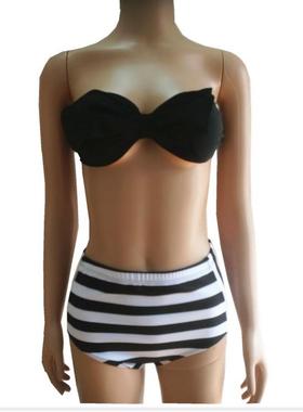 outfit parent-child swimsuit two-piece striped beach