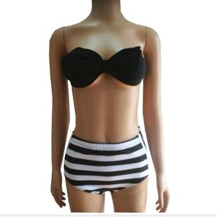 outfit parent-child swimsuit two-piece striped beach