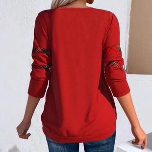 long collar solid drop Contrast large sleeve color womens
