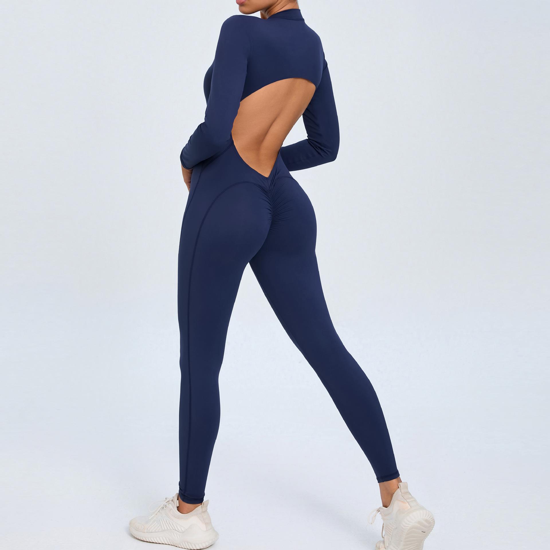 one-piece jumpsuit tights long as sleeve trousers yoga