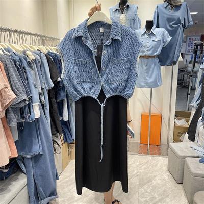 trendy jacket waist drawstring versatile loose high-end