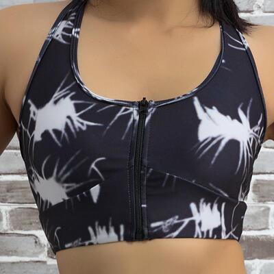 women for crossover yoga vest pad chest removable ring
