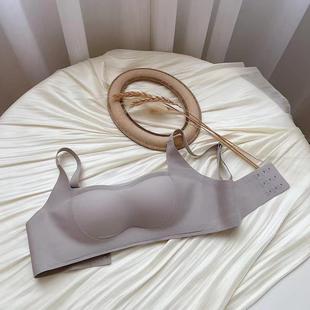 wiping thin bra style set small gathered bust chest
