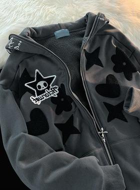 hot retro girl jackets full autumnwinter loose up womens